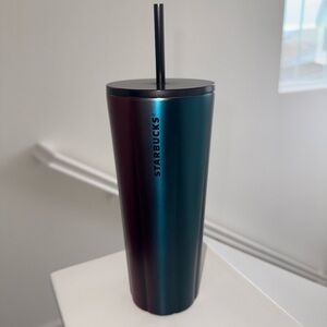 Starbucks 2021 Stainless Steal Blue and Maroon Tumbler 24oz